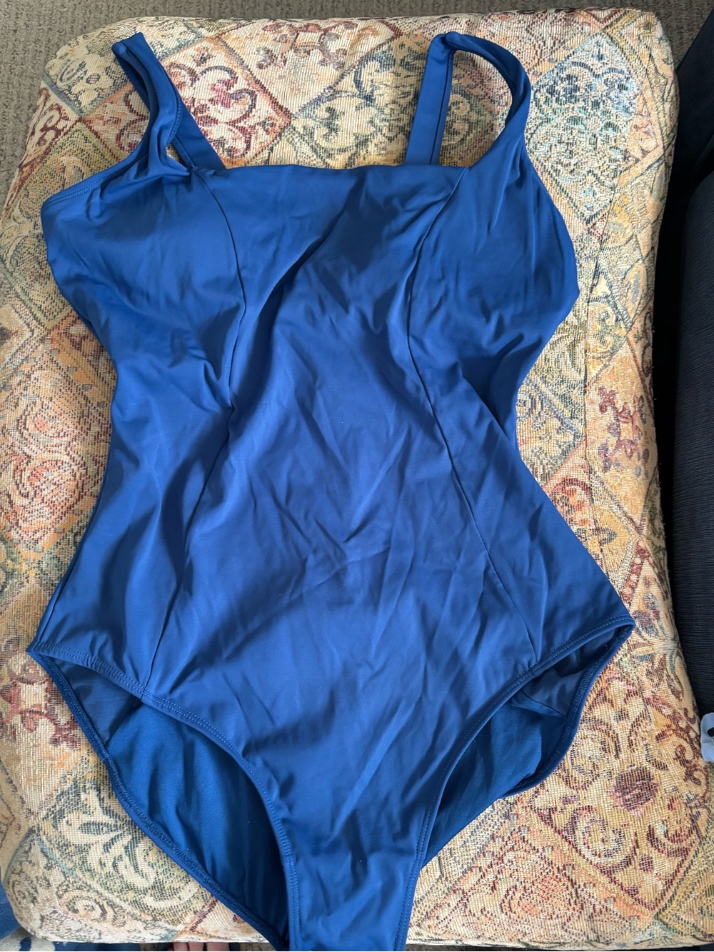 TA3 SQUAREY one piece blue swimsuit